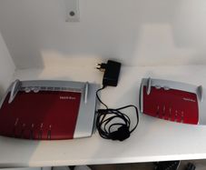 old router / modem and switch