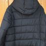 Black Long Padded Coat Size 2XL Image 3