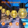 Festoon Lights, G50 Solar Garden Lights Outdoor Lights Mains Powered, 3200K Solar String Lights Waterproof with 30 Bulbs, 43.8Ft/13.5M (FREE SHIPPING) Image 5