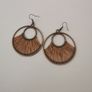 Sparkly Black Hoop Earrings - new - nice gift Image 2