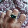 Gold plated brass ring Image 3