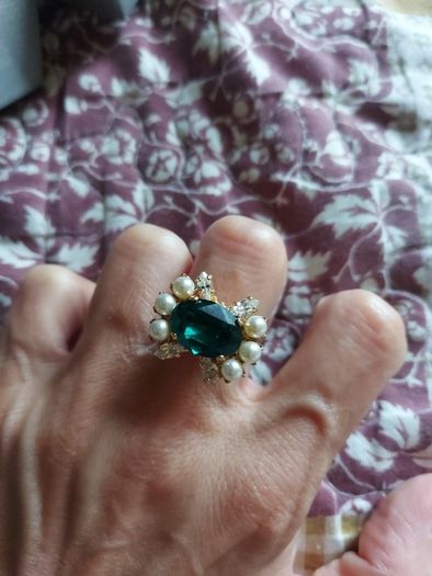 Gold plated brass ring