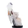 Elegant Crystal Macaw Figurine, Amethyst & Clear Stone, Home Decor Bird Sculpture, Unique Housewarming Gift Image 5