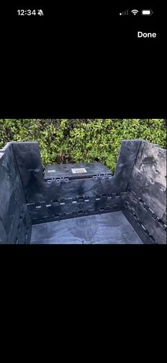 Large storage crate with lid