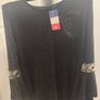 BNWT Black/golden party blouse Made in France size UK16 EU44 Postage included Image 4