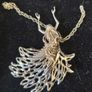Ladies Silver Angel Necklace Image 2