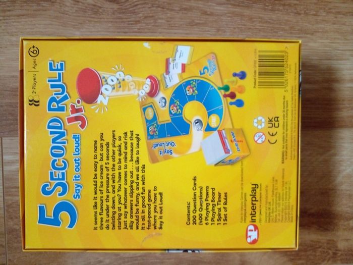 5 Second Rule Junior Game (brand new)
