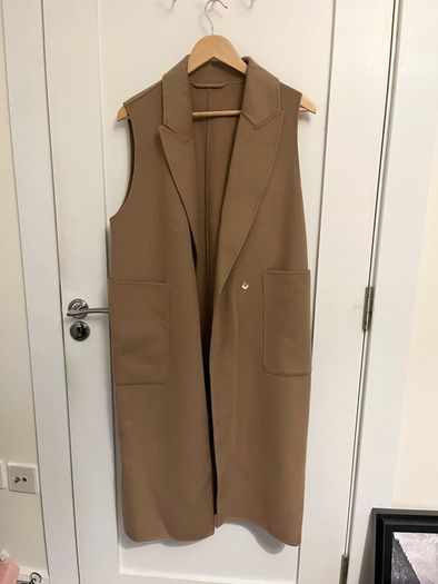 NEW 70% pure Wool warm winter coat women beige
