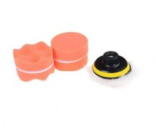36845 Car Polish Pads Sponge Wool Buffing Waxing Pad Kit Drill Adapter