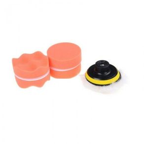36845 Car Polish Pads Sponge Wool Buffing Waxing Pad Kit Drill Adapter