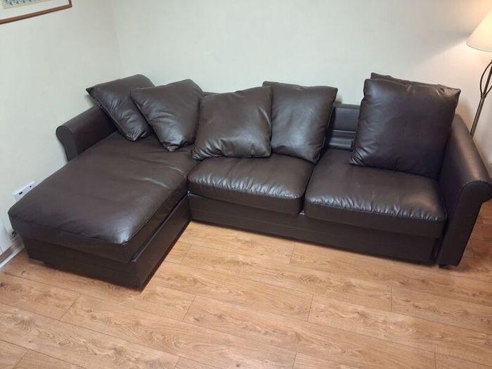 Ikea couch with pull out bed and storage