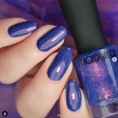 nail polish by Masura brand new deep blue