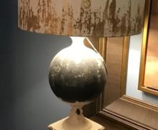 Table Lamp Antique White and Black x 2