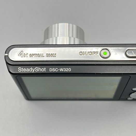 Sony Cyber-shot DSC-W320 14.1MP Digital Camera Black - Full Kit