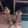 Large Wooden Candle Sticks Image 8