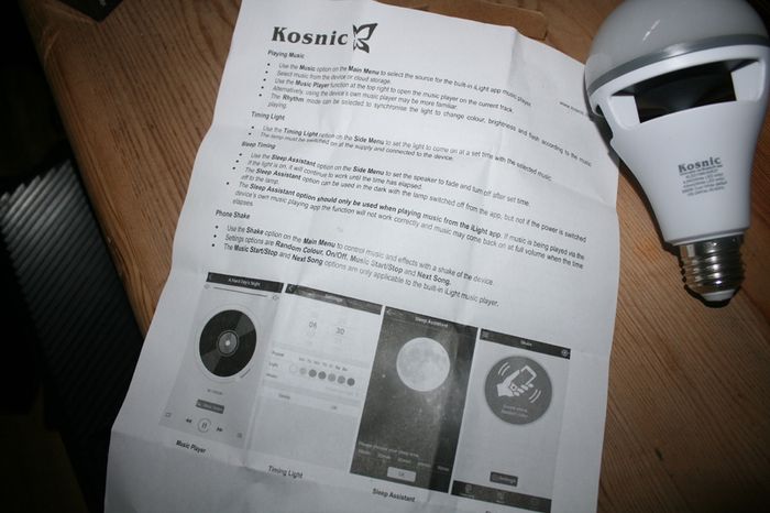 Introducing Bluetooth Speaker Kosnic Music LED Lamp