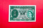 Hong Kong  1  DOLLAR  1956 . Pick 324ab  QE11  scarce Uncirculated.