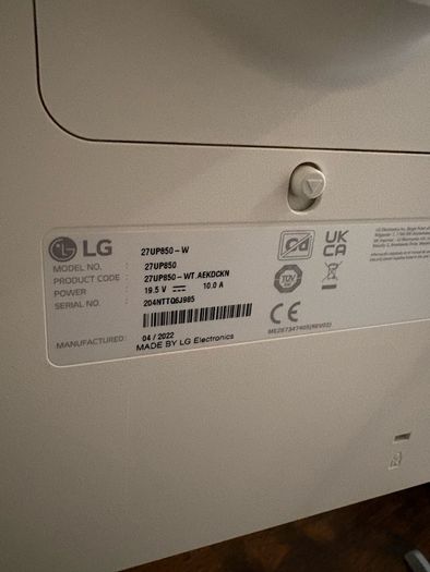 LG Monitor 27UP850 4K