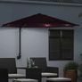 Garden Parasol Manual Bordeaux Red 248 x 248 x 148 cm Image 3