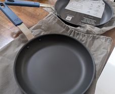 Unused Misen Pre-Seasoned Carbon Steel Pan Set (10" & 12")