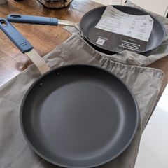 Unused Misen Pre-Seasoned Carbon Steel Pan Set (10" & 12")