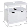 Bathroom Under Sink Cabinet Anti-toppling Storage Shelf Double Doors (FREE SHIPPING) Image 3