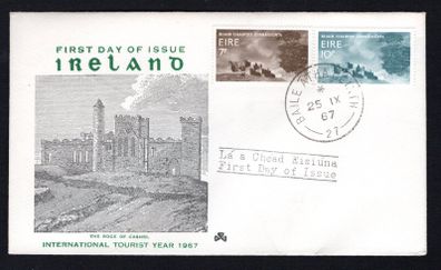 1967 Ireland International Tourist Year Commemorative Stamps Illustrated First Day Cover (FDC)