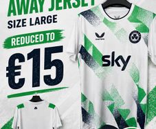 Ireland away soccer jersey