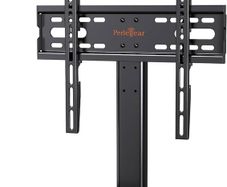 NEW SALE | Universal Table Top Pedestal TV Stand for 32"-55" LED Plasma Flat Curved Screens, Height Adjustable TV stand with Tempered Glass Base & Cable Management, Holds 40 KG Max.VESA 400x400mm