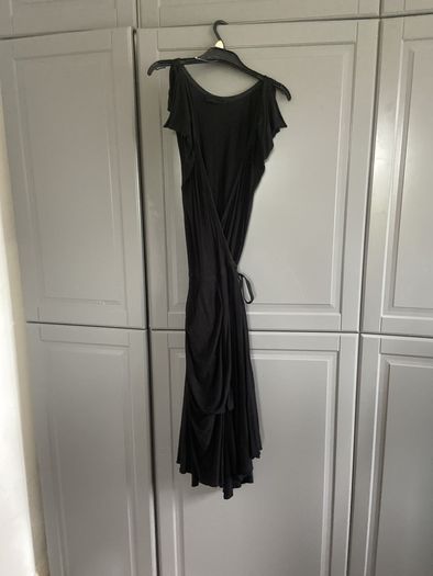 All saints drape detail wrap dress