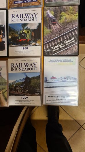 Railway - Themed Dvds Featuring Various Documentaries. Including Titles  Such As "the Last Logging Road" And The Manchester Shop Canal".