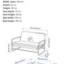 Ikea Knisa sofa bed grey/black Image 5