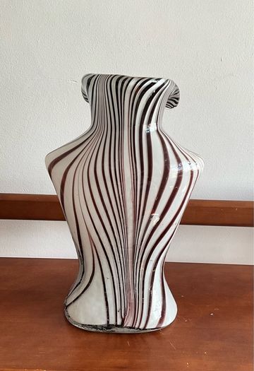 Vintage Murano Glass Female Torso Vase