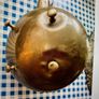 Vintage Kettle & Vintage Fruit Tray with Wooden Inset. Image 8