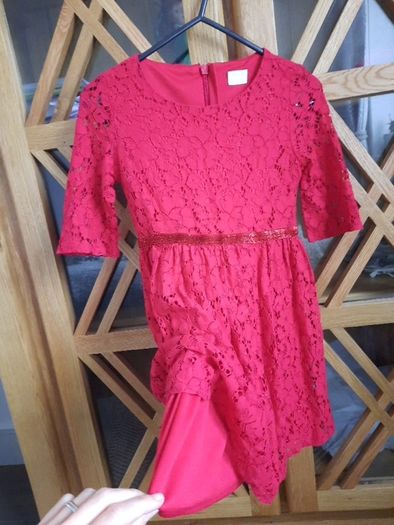 Red dress girls size 7-8 years Christmas