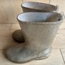 SEED Heritage Gold sparkle girls rain boots Sz EU25 UK7/8 EUC Image 4