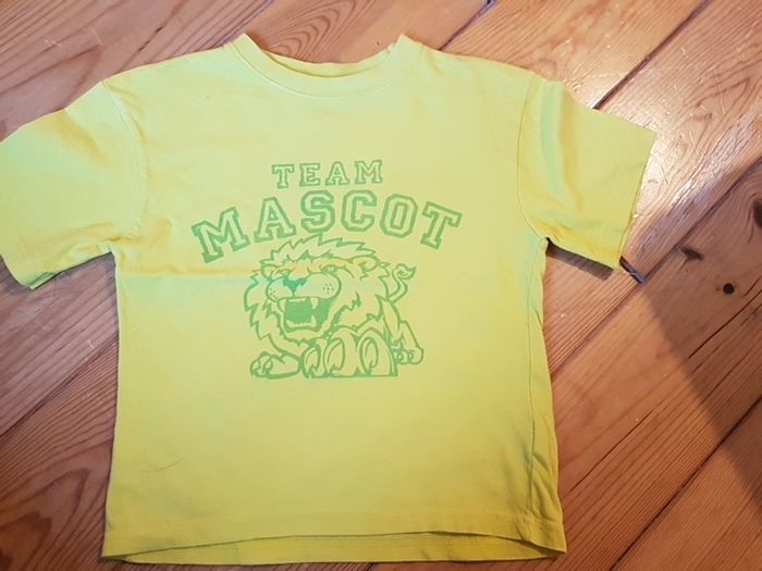 Age 5 Yellow Team Mascot Teeshirt