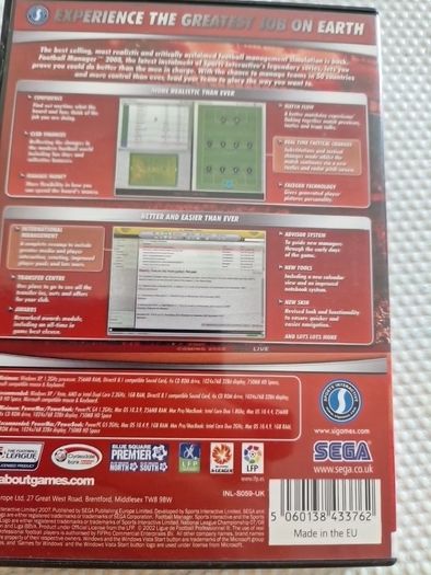 Football Manager 2008 Pc Cd Games Windows Games Original