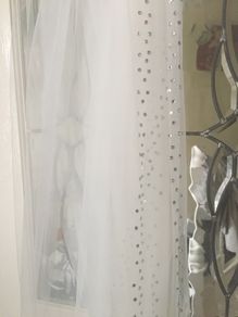 Cathedral Length Veil With Crystal Edge