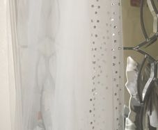 Cathedral Length Veil With Crystal Edge