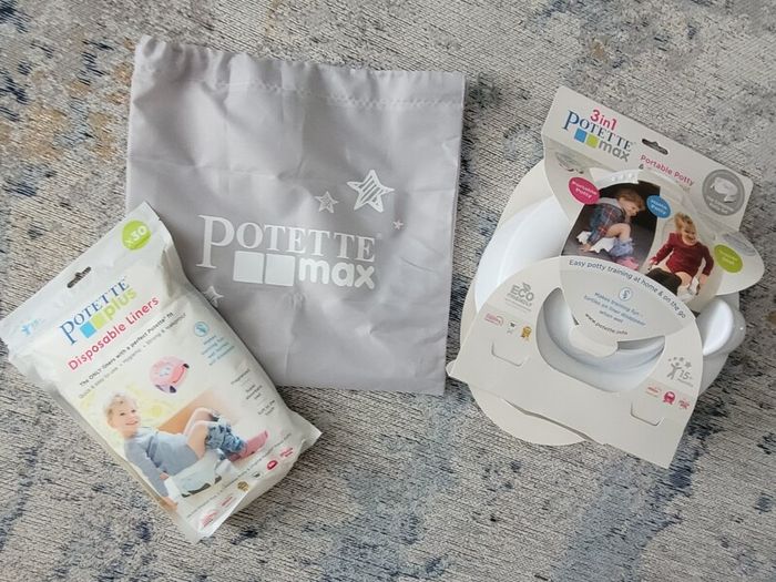 Portable Potty & Training Seat plus a Pack of Disposal Liners