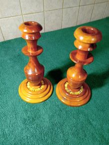 Wooden Candle Holders/Sticks