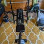 Weight bench weights and dumbbells