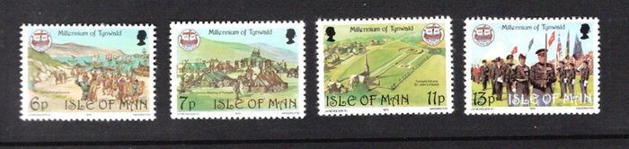 1979 Isle of Man Millennium of Tynwald Commemorative Stamps Mint Never Hinged (MNH)