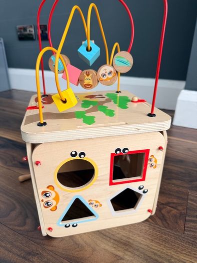 Wooden Activity Cube