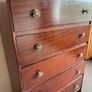 Vintage Mahogany Chest of Drawers Five Drawer Tallboy Image 3