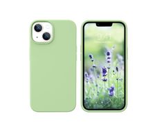 Liquid Silicone Shockproof Case For iPhone 13 Luxury Soft Phone Cover Matcha Green New - FHT9IP13LK