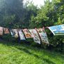 Funky Vintage Retro, Kitchen Kitsch, Caravan-Chic Cotton Calendar Tea Towel, for 1975, Perfect for Use or Vintage Craft Projects Image 5