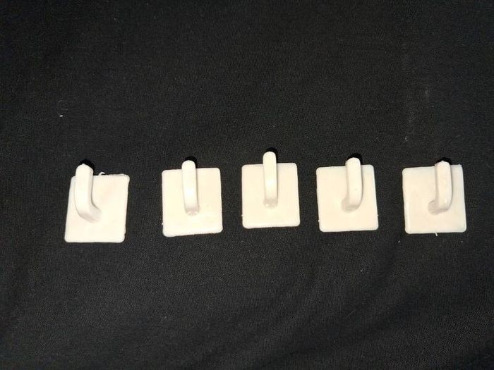 x5 Bundle - Brand New Self Adhesive Multi-Purpose Wall Mounted Hooks - RRP - 3.19