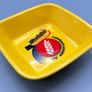 Weetabix 70th Anniversary Square Breakfast Cereal Yellow Collectable Bowl Image 9